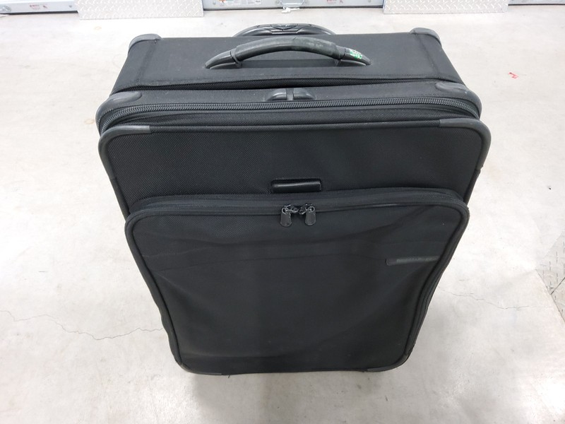 Briggs & Riley 24 Inch Baseline Black Expandable Checked Suitcase U524NX-4
