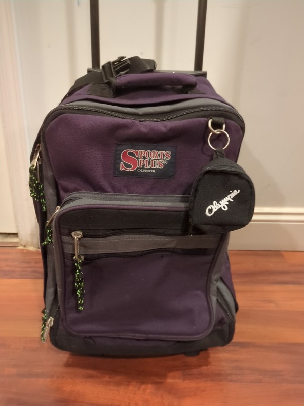 Vintage Olympia Sports Plus Rolling Backpack Carryon Bag Luggage America Inc gallery