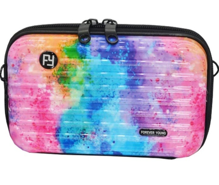 PC+ABS Lightweight Hard Shell Travel Suitcase, Cosmetic Crossbody Bag For Women,