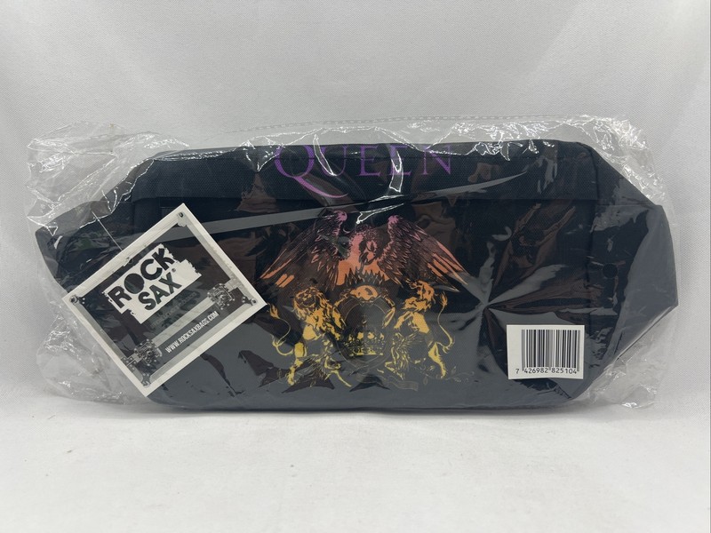 ROCKSAX QUEEN WASH BAG – BOHEMIAN LOGO – 15cm X 25cm X 10cm – Polyester Black
