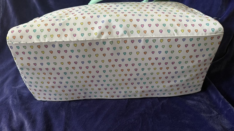 Roller Rabbit x Target Duffle Bag Multicolor Hearts Zip Closure 20x9.5x12 gallery