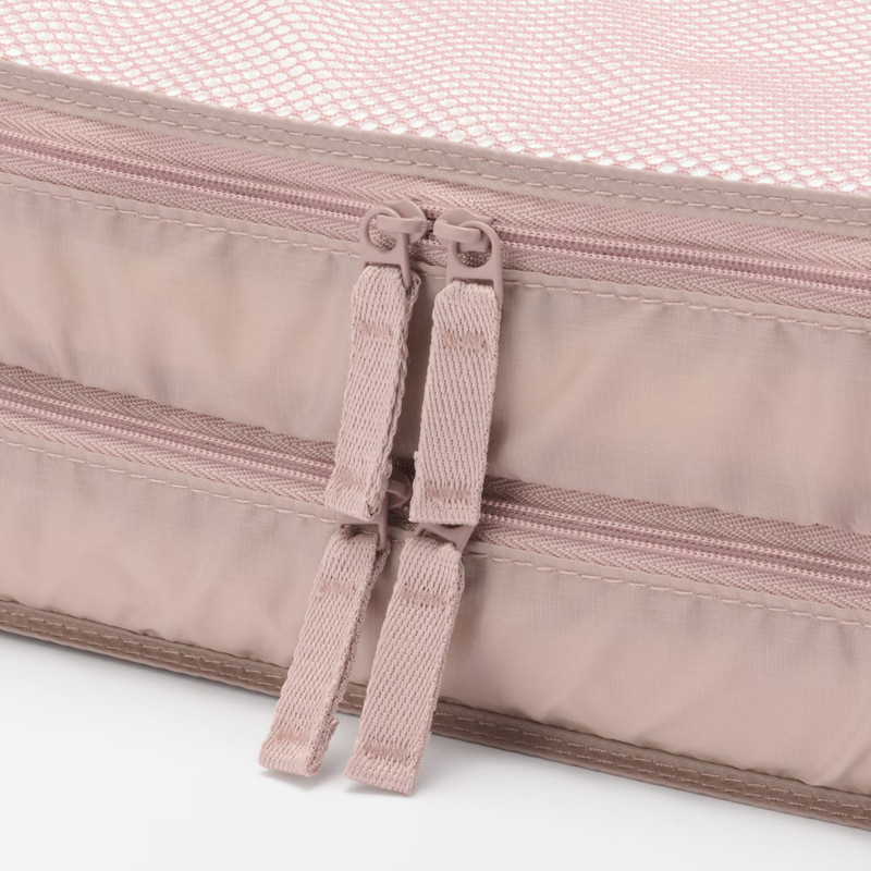 New MUJI Polyester Foldable Sorting Case With 2 Size S/M Double Type Pink Colors gallery