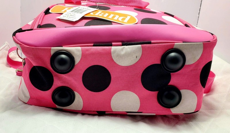 Rockland Pink Polka Dot Underseat Carry On Travel Tote Bag Lightweight gallery