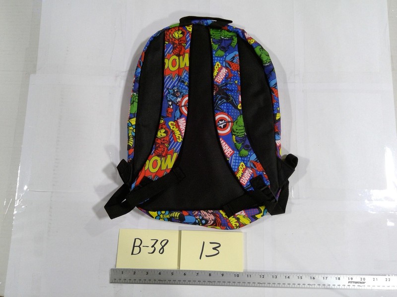 Marvel Comics Boys Backpack Multicolor 13" Avengers Superhero School Bookbag gallery