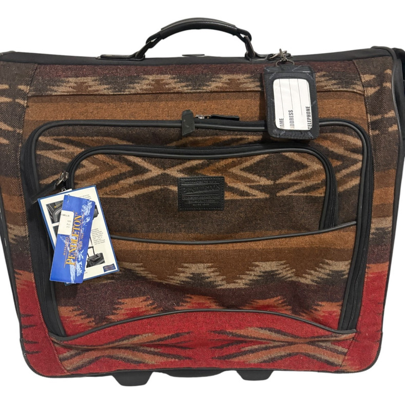 Pendleton Southwest Aztec Rolling Luggage Bag Suitcase Weekend Bag NWT