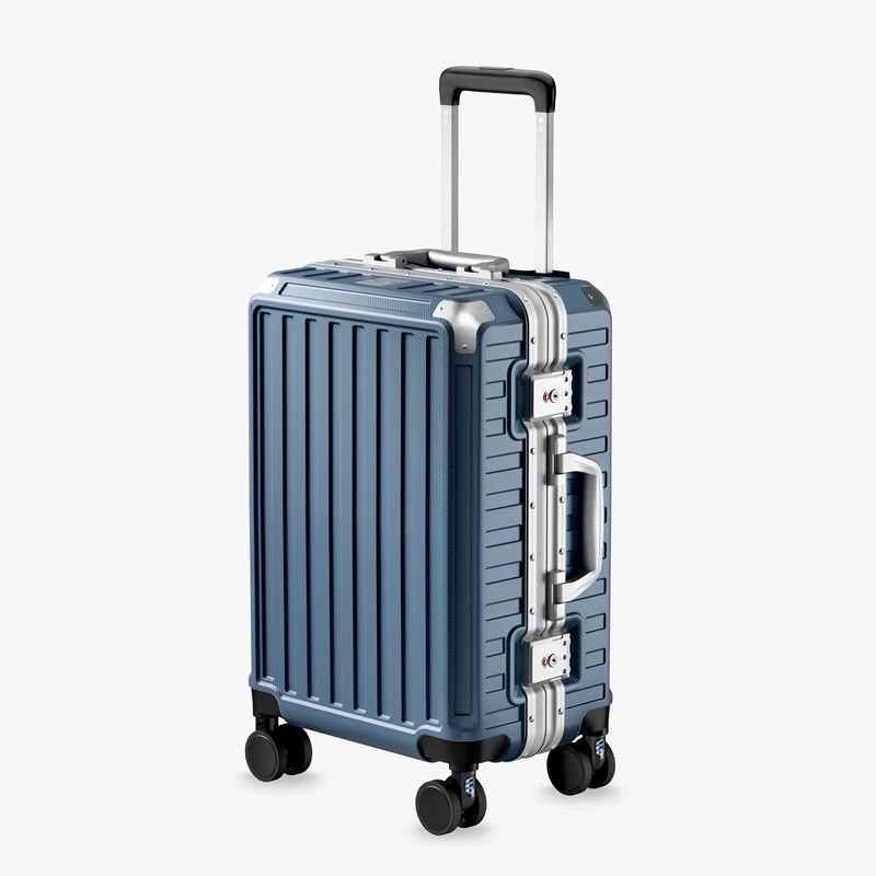 Luggex Carry On Luggage with Aluminum Frame, Polycarbonate Zipperless Luggage…