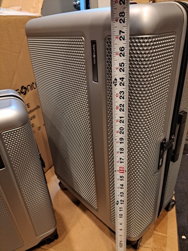 Samsonite Allston LTD 2-Piece Hardside Spinner Luggage Set Silv 29inche w/wheels gallery