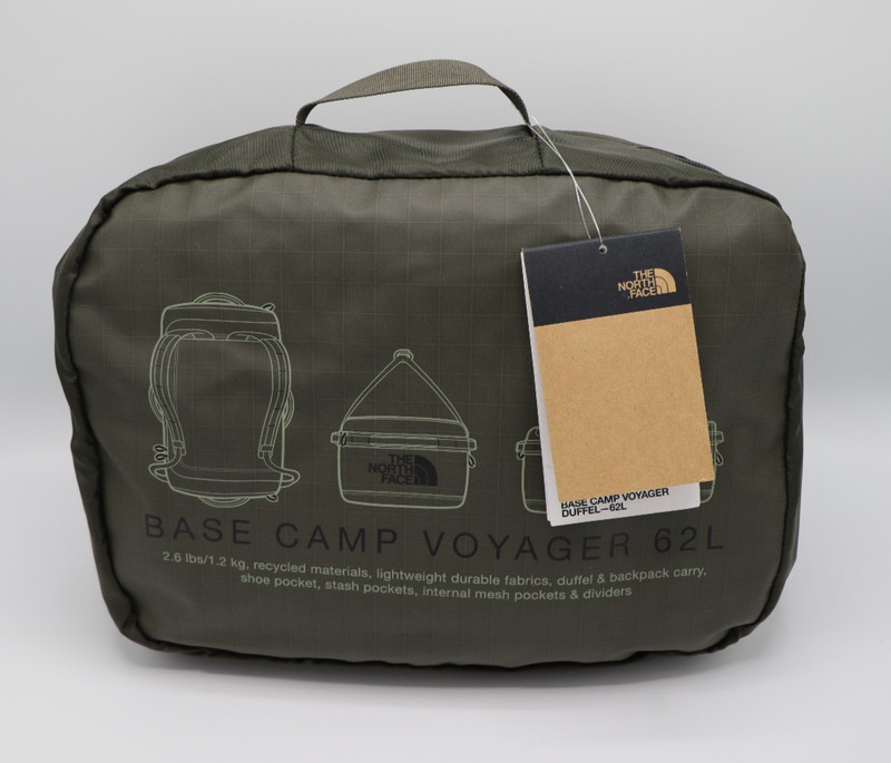 THE NORTH FACE Base Camp Voyager Duffel 62L, Taupe Green, One Size – NWT