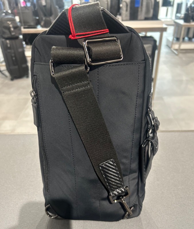 NEW Tumi RIDGEVIEW 12.25” Smooth Polyester Sling Crossbody - BLACK CARBON FIBER gallery