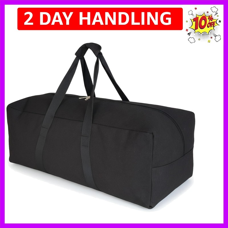 Extra Large Canvas Travel Duffle Bag Heavy Duty, Sports Military Travel Campi…