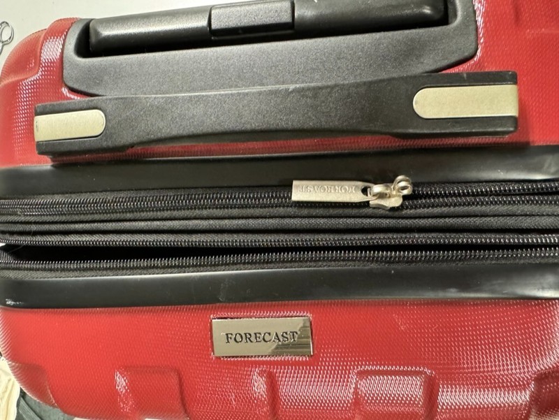 Forecast Red Hard Side Roller Spinner Carry On Suitcase With Telescope Handle gallery