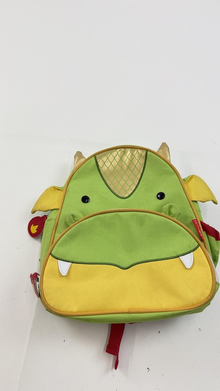 Skip Hop Zoo Dragon Kids Backpack Green Yellow 13″ Boys Adjustable Straps School