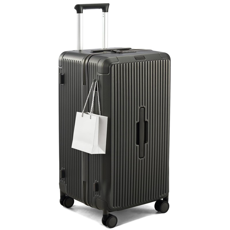 24 Inch Checked Luggage, Large Capacity PC Hard shell Suitcase with 4:6 Deep …