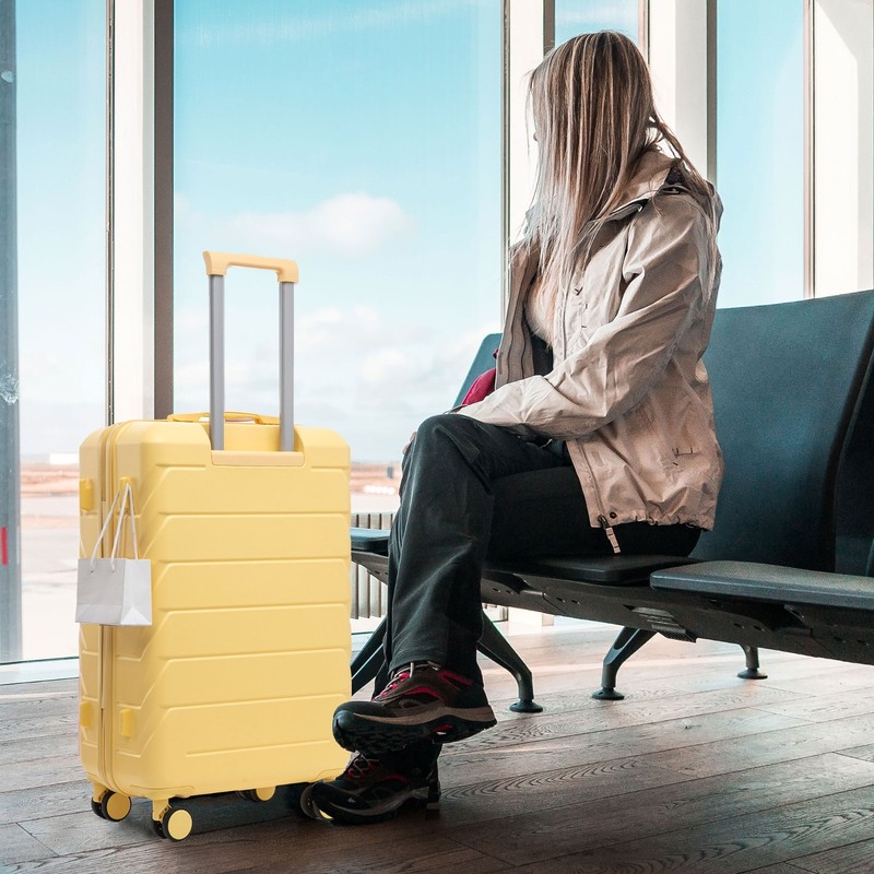 Luggage Sets 3-Piece Luggage Set 20/24/28 Expandable ABS Spinner Wheels TSA Lock gallery