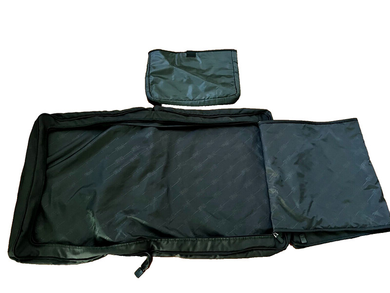 Wilsons Pelle Studio Garment Canvas Luggage Bag EUC ~38" x 22" gallery