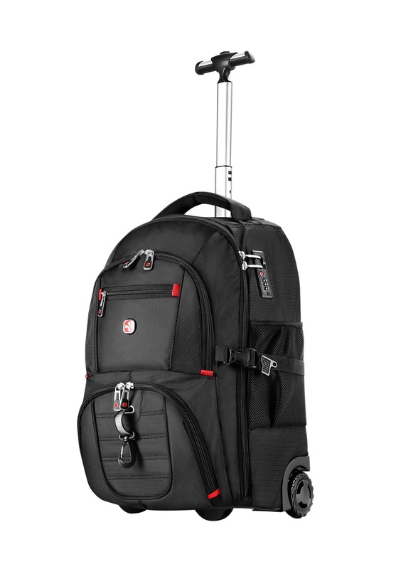 Extra Large Rolling Backpack with Wheels – Water-Resistant, 18″ Laptop Compar…