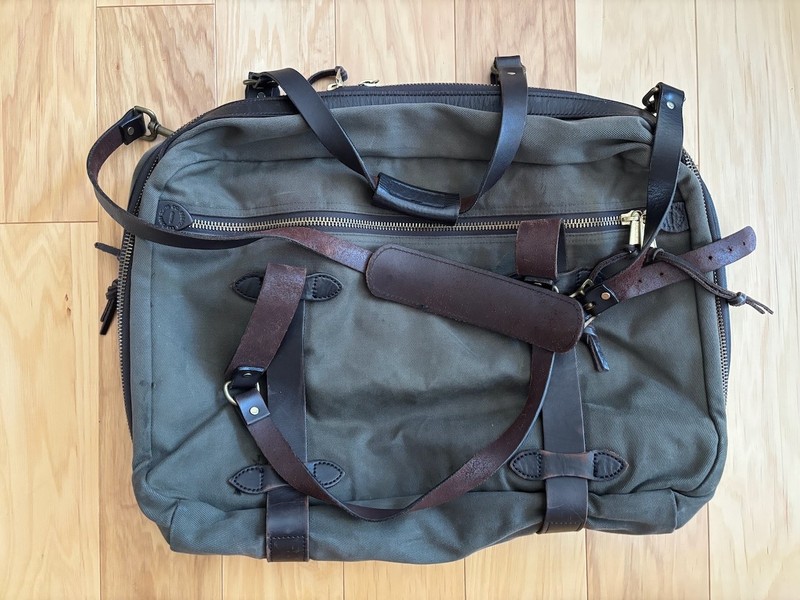 Filson Rugged Twill Pullman Bag Luggage Otter Green – Discontinued – Great Cond