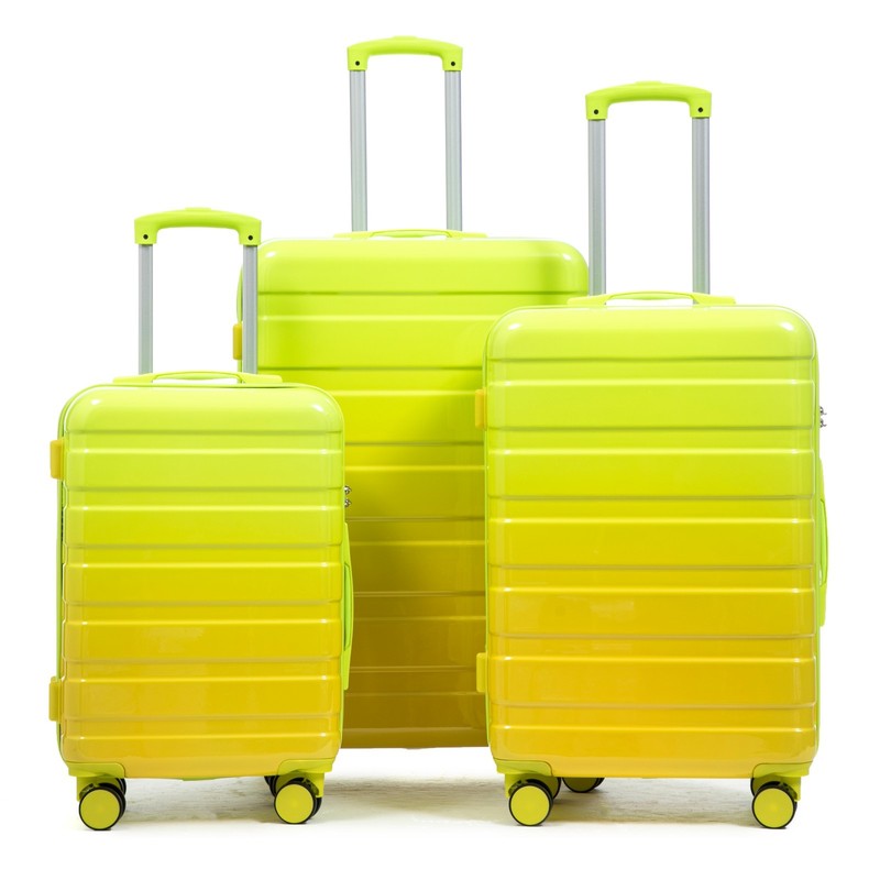3-PC Spinner Wheel Luggage Set 20″/24″/28″ Gradient Color Lock Carry On