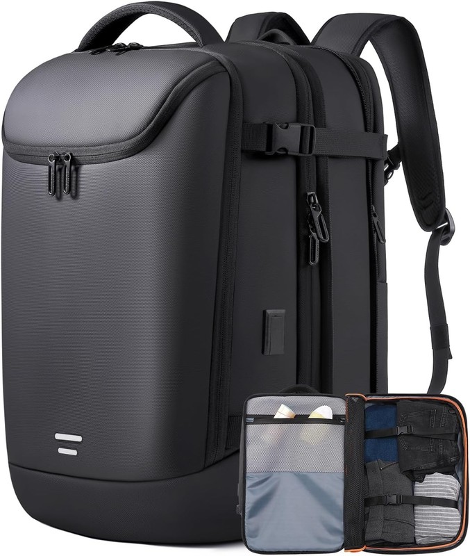 Travel Carry on Backpack 50L Expandable Flight Approved Backpacks 17.3 Inch Lapt