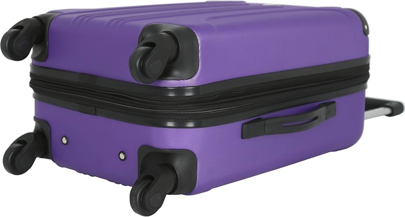 Chicago Hardside Expandable Spinner Luggage, Purple, 22" Carry-On gallery