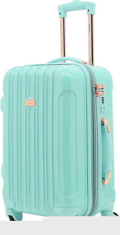 kensie 20" "Alma" Carry-On TSA-Lock Spinner Luggage, Opal