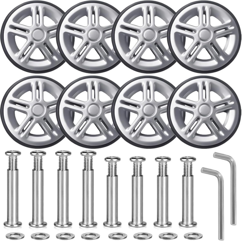 Luggage Suitcase Replacement Wheels Luggage Replacement Wheels Wear-Resistant Mu gallery