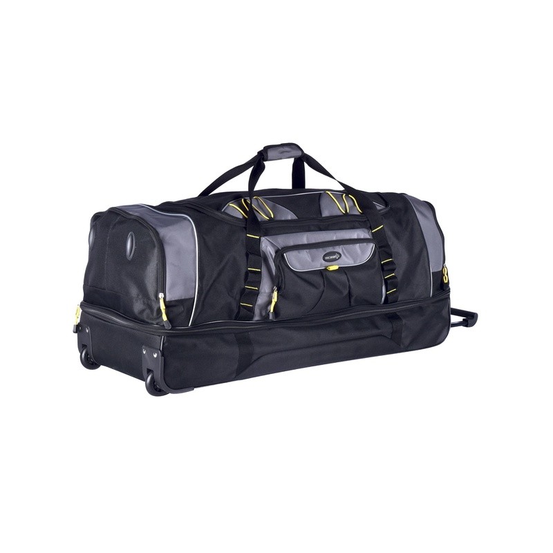 Large Rolling Duffel Bag Telescopic Handle In-line Skate Wheels Travel Gear New gallery