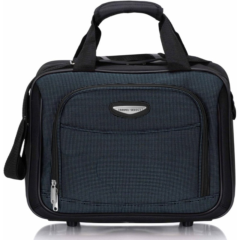 Durable 1200D Polyester Expandable Carry-On Travel Set W/ Inline Skate Wheels US gallery