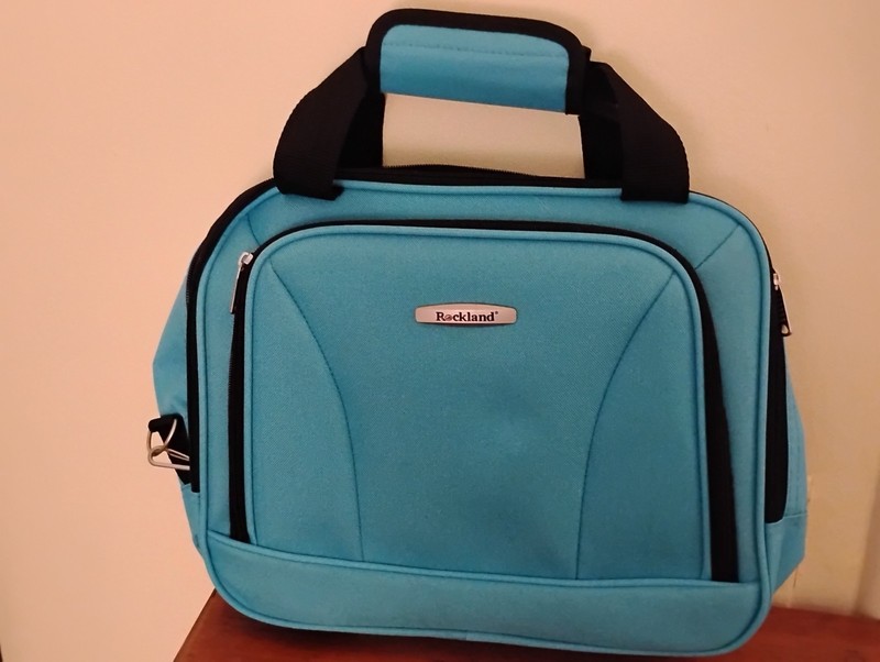 Turquoise Carry-On Luggage 14” Sml Under Seat Tote Bag w Strap – Rockland – NEW