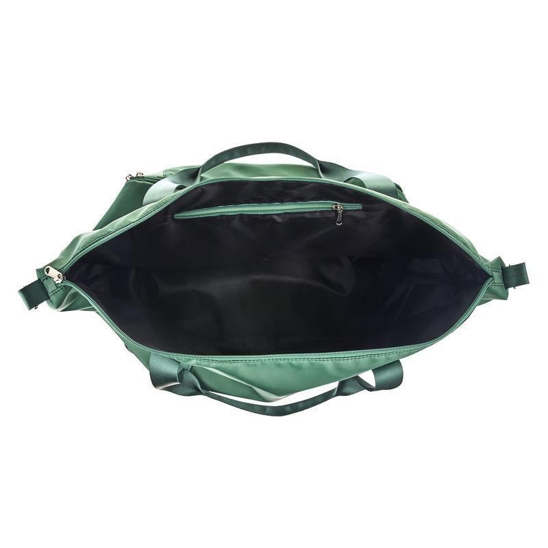 Collapsible Drop Bottom Weekender Duffel Bag Travel Spacious Main Compartment US gallery