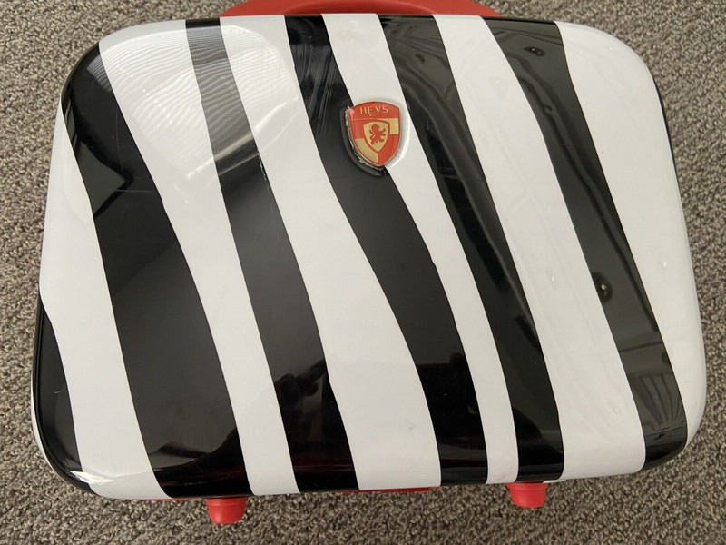 Heys Makeup Case Hard Shell Hot Zebra Animal Print Carry On Travel RARE READ