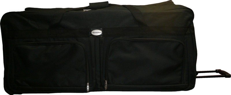 42″ Heavy Duty Polyester Rolling Duffel Bag Wheeled Luggage Suitcase