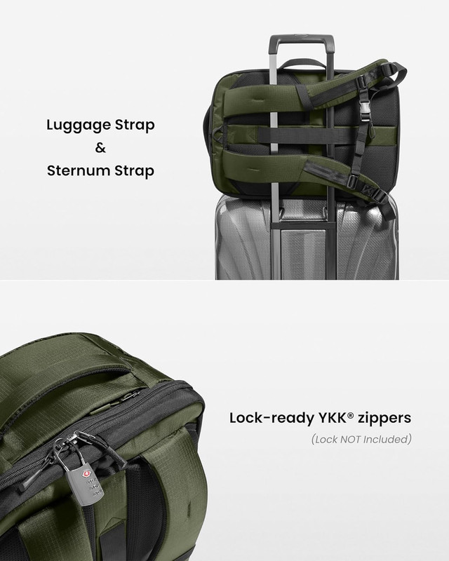 Travel Backpack 28L, TSA Friendly Flight Approved Carry-On Luggage, Personal Ite gallery