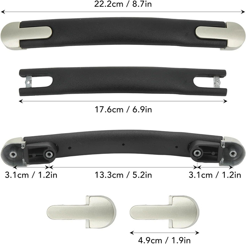 Milltrip 9 Inch Plastic Luggage Handle Replacement, Luggage Case Pull Handle Str gallery