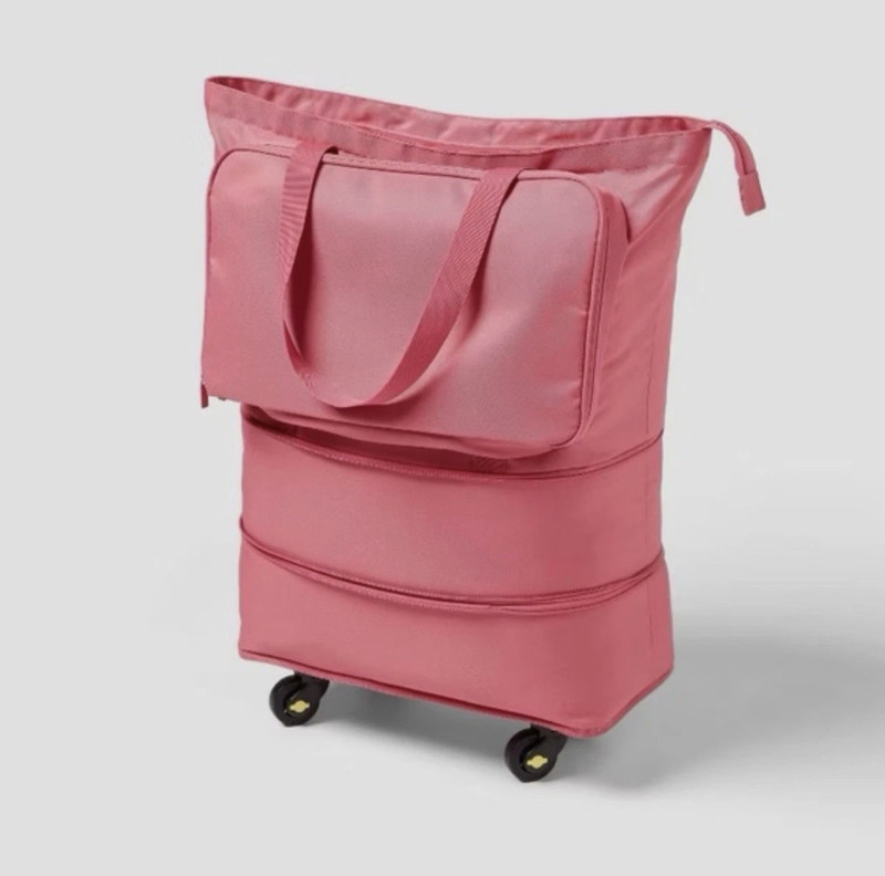 Collapsible Rolling Tote Rose Beacon – Brightroom