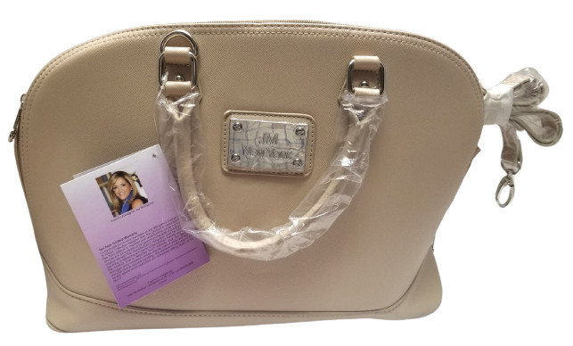 Joy Mangano St. Tropez Collection Designer Tote In Beige – Brand New