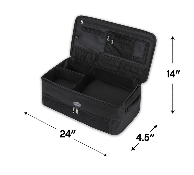 Samsonite Trunk Locker Organizer Golf Bag Locker Room Travel 24" x 14" Black 615 gallery