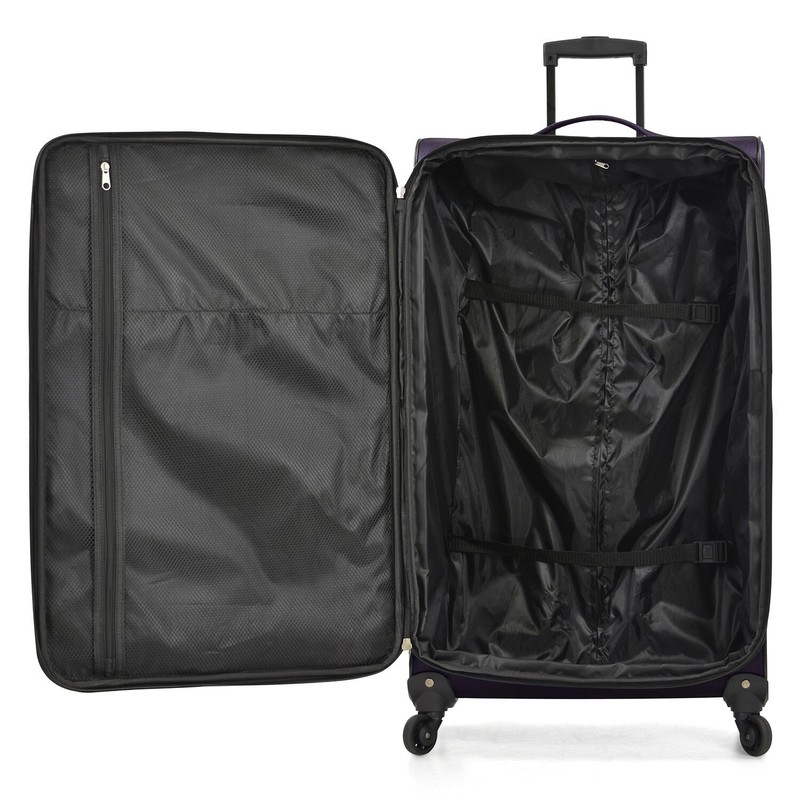 U.S. Traveler Aviron Bay 30" Expandable Softside Luggage Spinner Wheels - Purple gallery