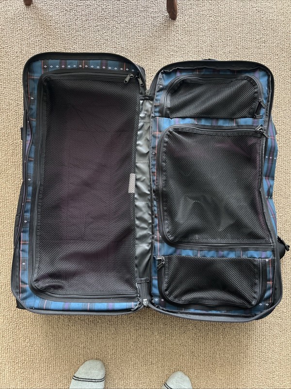 Dakine Split Roller 65L Rolling Duffle Rare Designer Plaid Print Season W16 gallery
