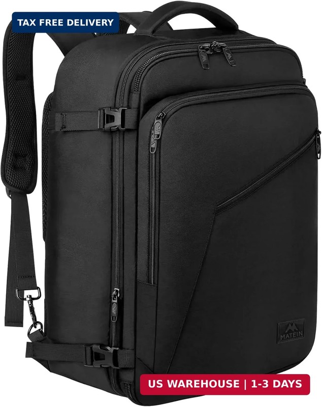 MATEIN Carry on Backpack, Extra Large Travel Backpack Expandable Airplane Approv