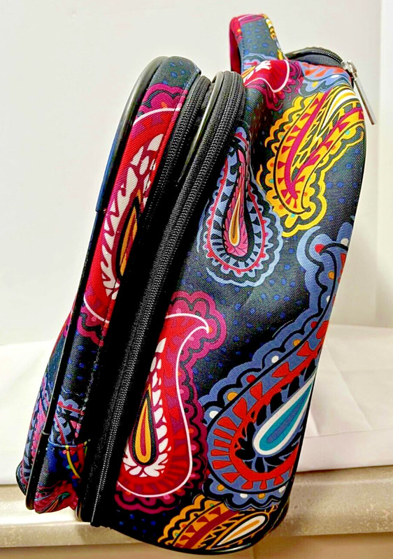 Vera Bradley Rolling Work Computer Bag Carry On Luggage Twilight Paisley gallery