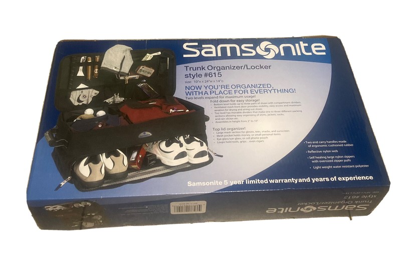 Samsonite Trunk Golf Organizer/Locker Style #615 Brand New In Box
