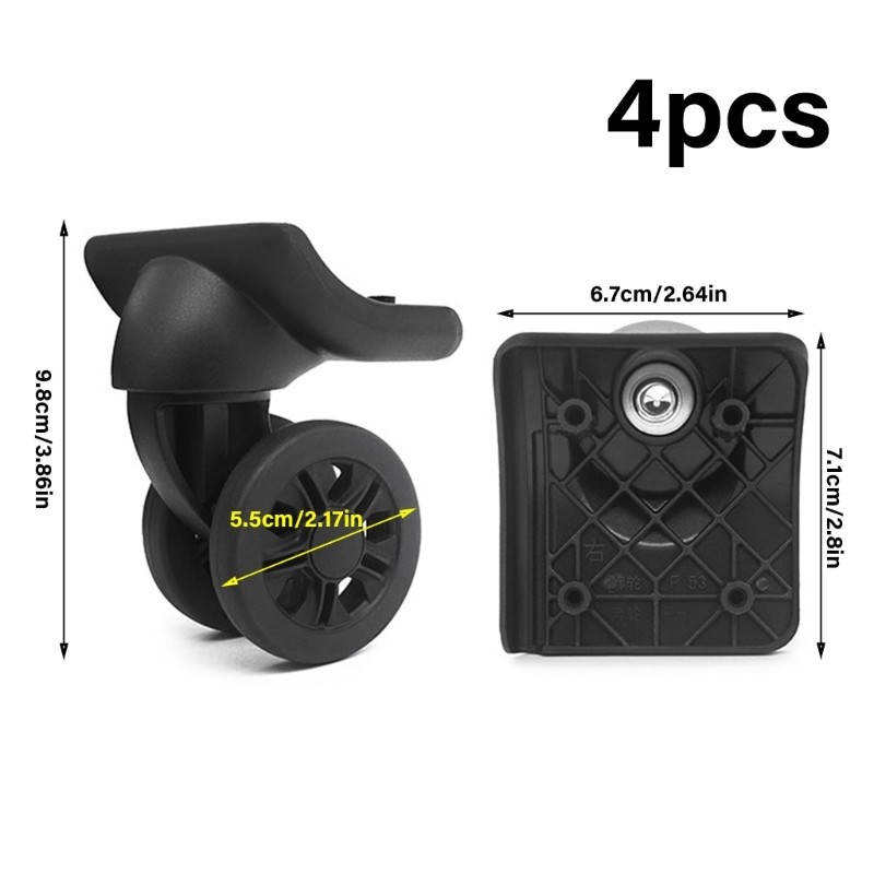 Practical Suitcase Replacement 4Pcs Smooth Rolling Travel Accessories gallery