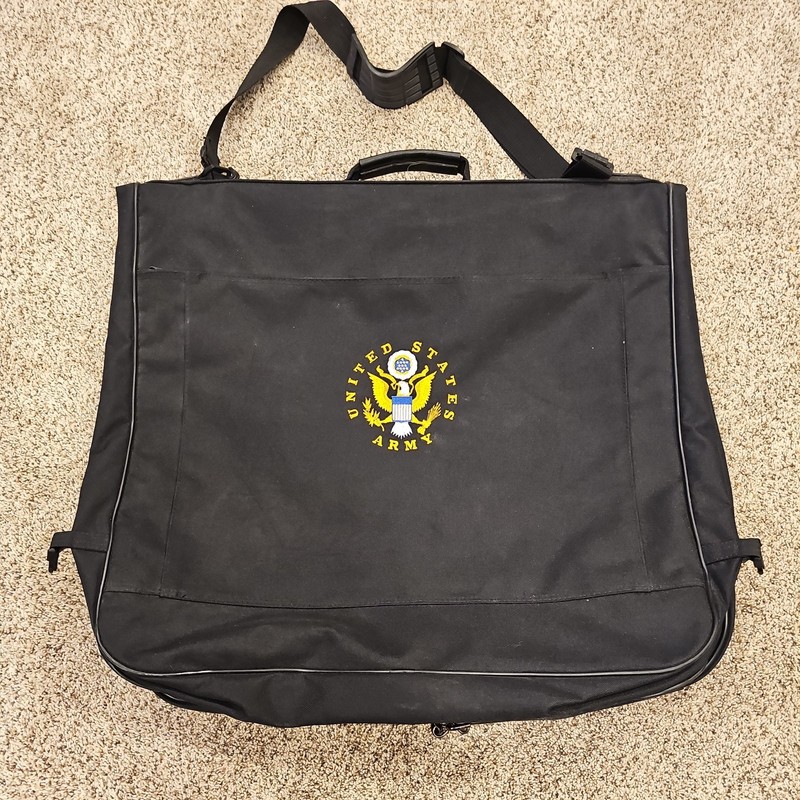 United States Army Foldable Black Canvas Suit/Garment Bag – Military Luggage