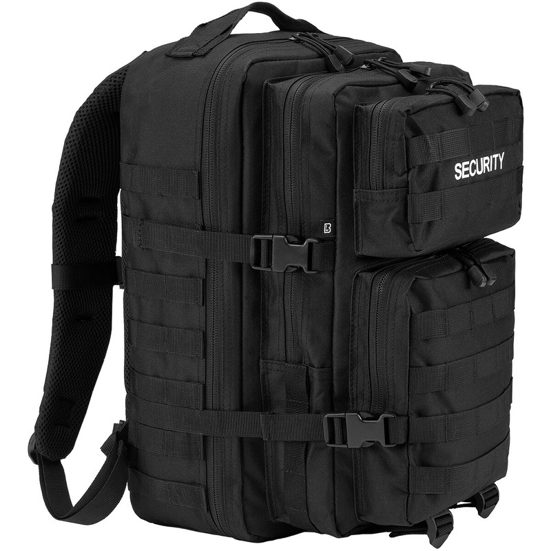 Brandit Security US Cooper Large Backpack Mens Tactical Military Black