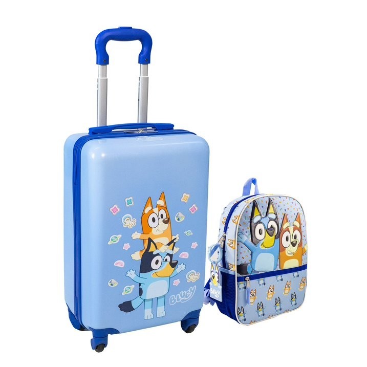 Bluey 3PC Luggage & Backpack Set With Luggage Tag gallery