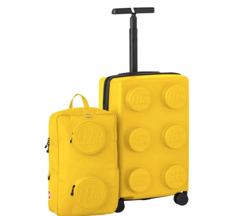 🔥NEW🔥 LEGO Travel Luggage Carry-On + Backpack Set Signature Brick, Yellow
