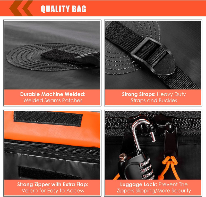 Hitch Mount Cargo Carrier Bag Soft Shell 100% Waterproof 19.7 Cubic Feet (59" 24 gallery