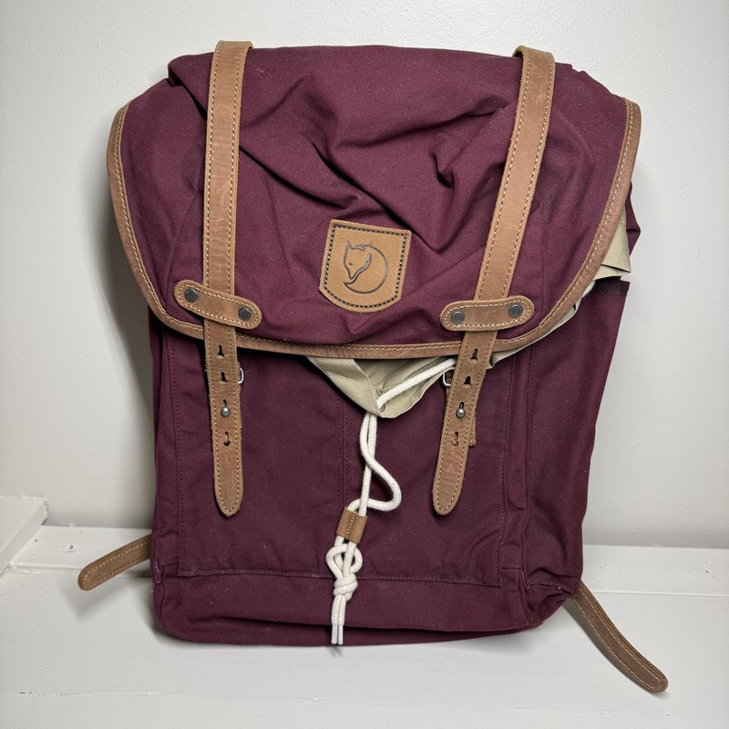 Fjallraven Rucksack No.21 Medium Red 20″ Backpack G-1000 Laptop Bag Daypack