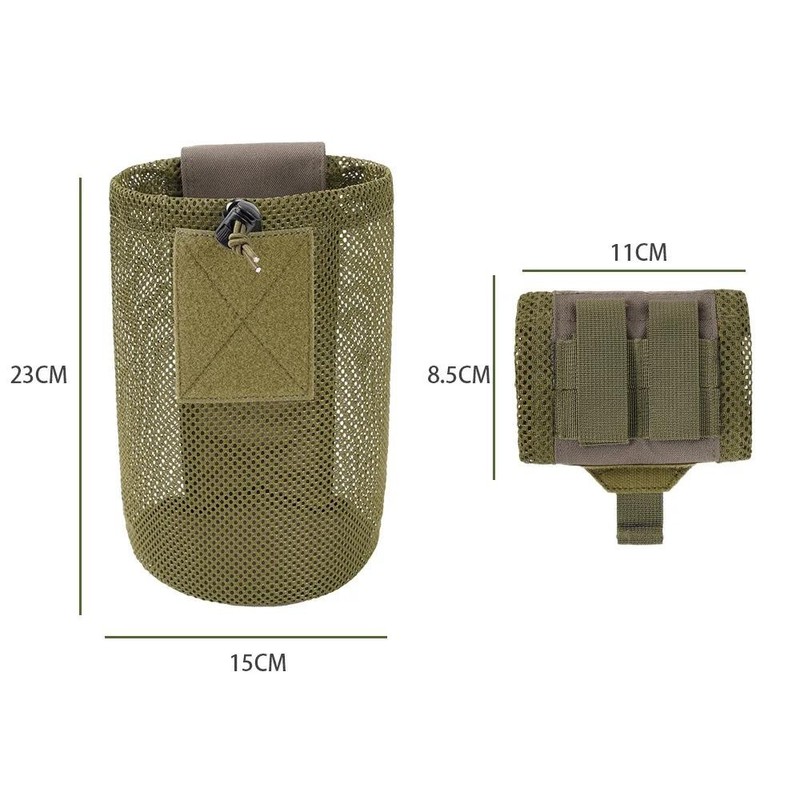 Hunting Bag Micro Folding Compact Dump Pouch Mini Foldable Mesh Bag Edc Utility gallery